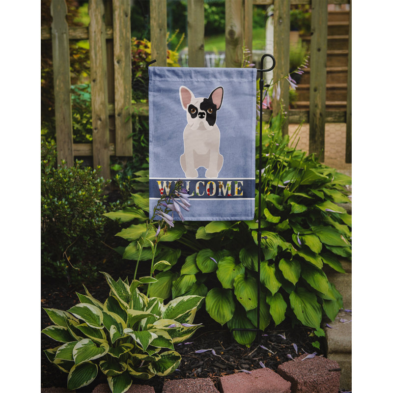 Drapeau impérial Shih Tzu Welcome Garden taille 9EC59815D20042D399EE9FCE8498D299, Bouledogue français blanc