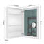 Armoire à pharmacie 24 po x l 36 po à surface sans miroir, avec bords biseautés et porte à ouverture droite