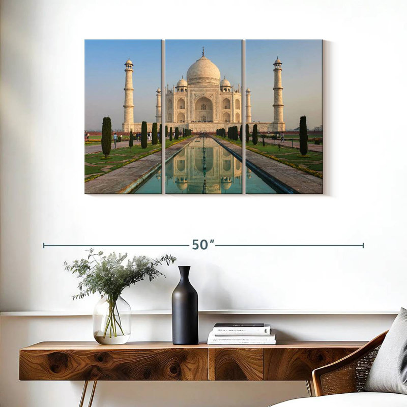 World Wonder Taj Mahal, H 24 po x l 38 po