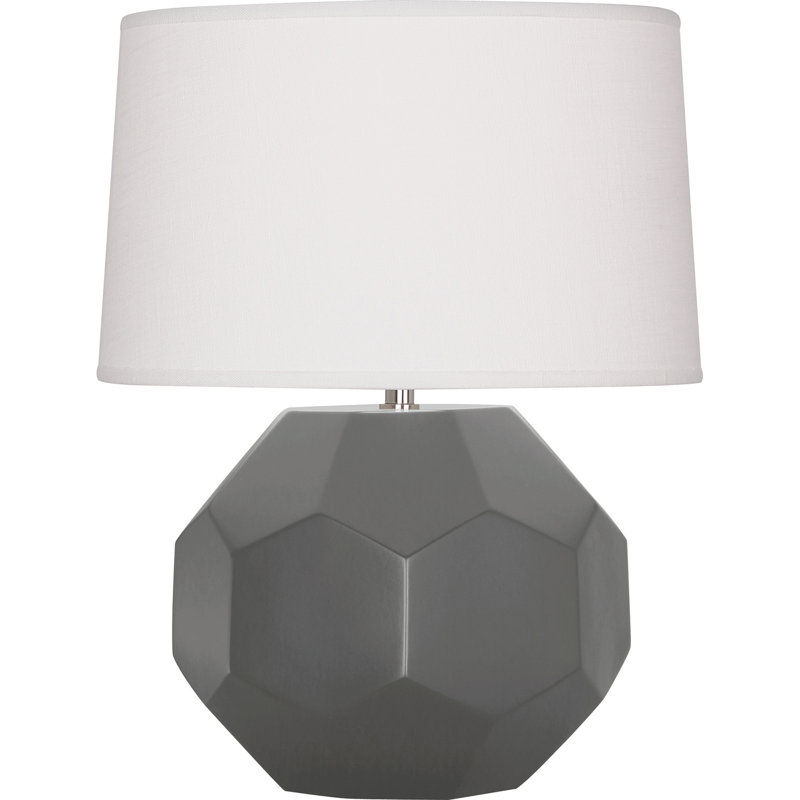 Small Franklin Accent Lamp, 16.5" H x 12.5" W x 12.5" D, Matte Ash