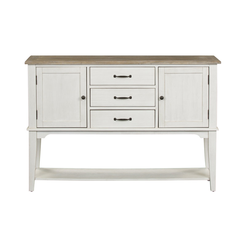Chu 56" Wide 3 Drawer Buffet Table