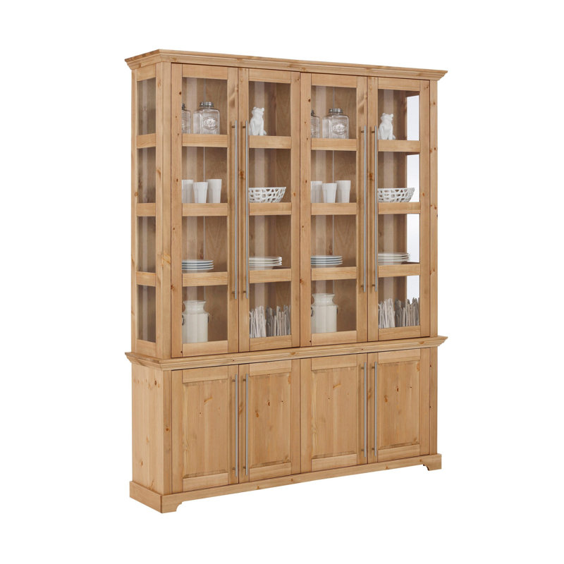 Lonon Display Cabinet, Brown Oil
