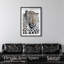 Décoration murale fantaisie Sleeping Leopard Shadowbox par Notoriart, cadre noir, 30 x 45-385924670-385924659