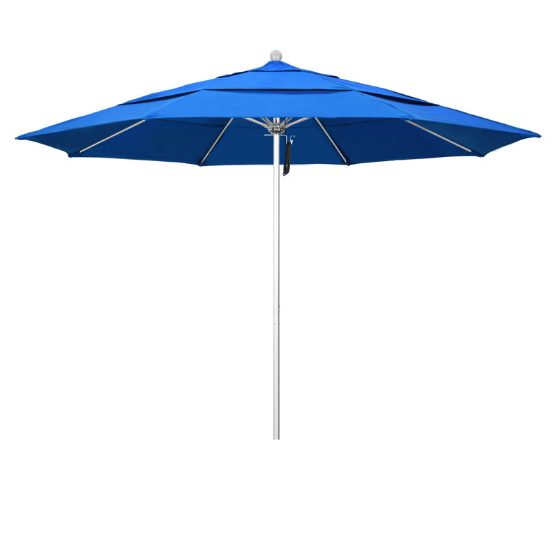 Parasol de marché 11 pi Hibo, Tissu performance bleu royal