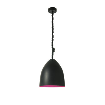 1 - Light Black Bell Pendant