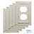Classic Architecture Antimicrobial 1-Gang Duplex Wall Plate