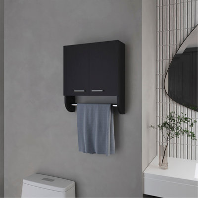 Goodyear Medicine Cabinet In Melamine With A Towel Bar