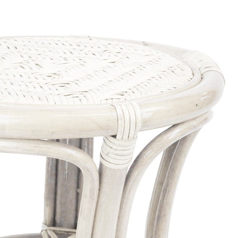 Tabouret d'appoint Romel, Blanc