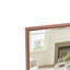 Miroir de salle de bain rectangulaire surdimensionné de 60 po x 40 po avec cadre en noyer