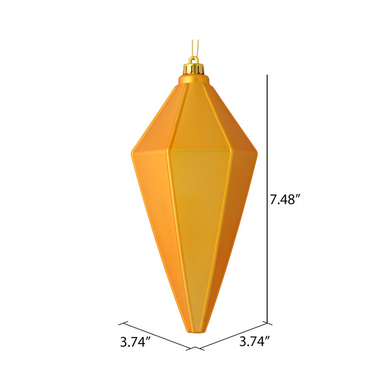 Ornement de lanterne 7 po, Miel doré