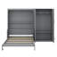 Grand lit escamotable luxueux avec garde-robe élégamment intégré-1155665920