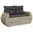  Garden Sofa Set Light Grey, Dark Grey