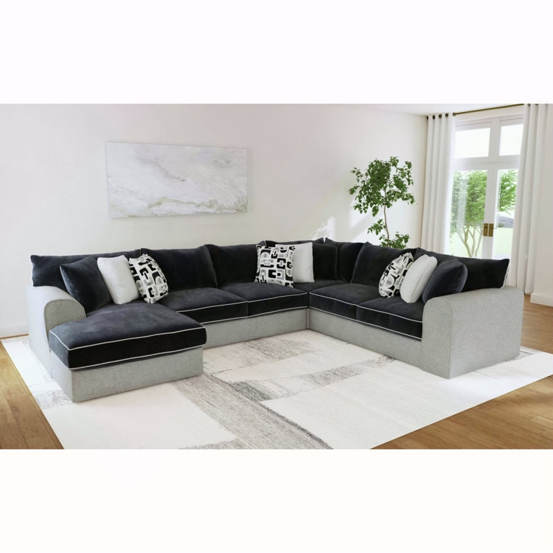 Ensemble modulaire 3 pièces Klein en cendre Bentley / ébène Zaftig