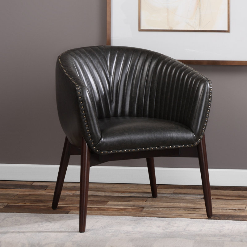 Faux Leather Armchair