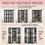 48" x 80" Solid Manufactured Wood 48"W X 77"H Solid Core Shaker Double Bi-Fold Door With Installation Hardware Kit-122487622