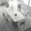 Light luxury high-end rectangular dining table set