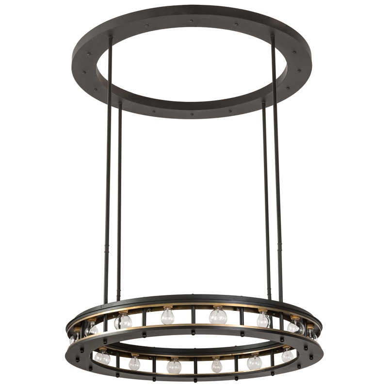 Lustre cylindrique unique et remarquable à 16 lumières Alva Cilindro