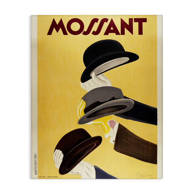 Publicité rétro sur toile, design par Marcus Jules, H 20 po x l 16 po