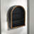 Mireza 3 Tier Wall Shelf Wood Ornate Feather Pattern with Gold Detailing