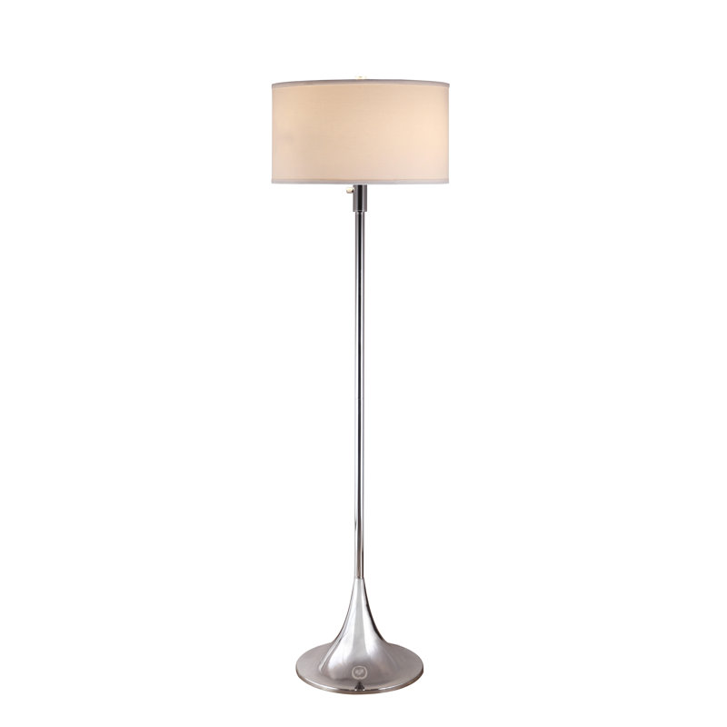  Lampe sur pied 63,5 ", Chrome
