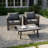 2-Person Aluminum Patio Conversation Set With Cushions-120131411