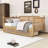 Wooden Daybed with Two Drawers and Slats-89092184-89092190