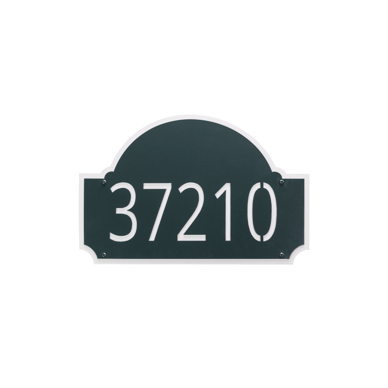 Fitzgerald Flush Mount One Line Wall Mount, Hunter Green/White