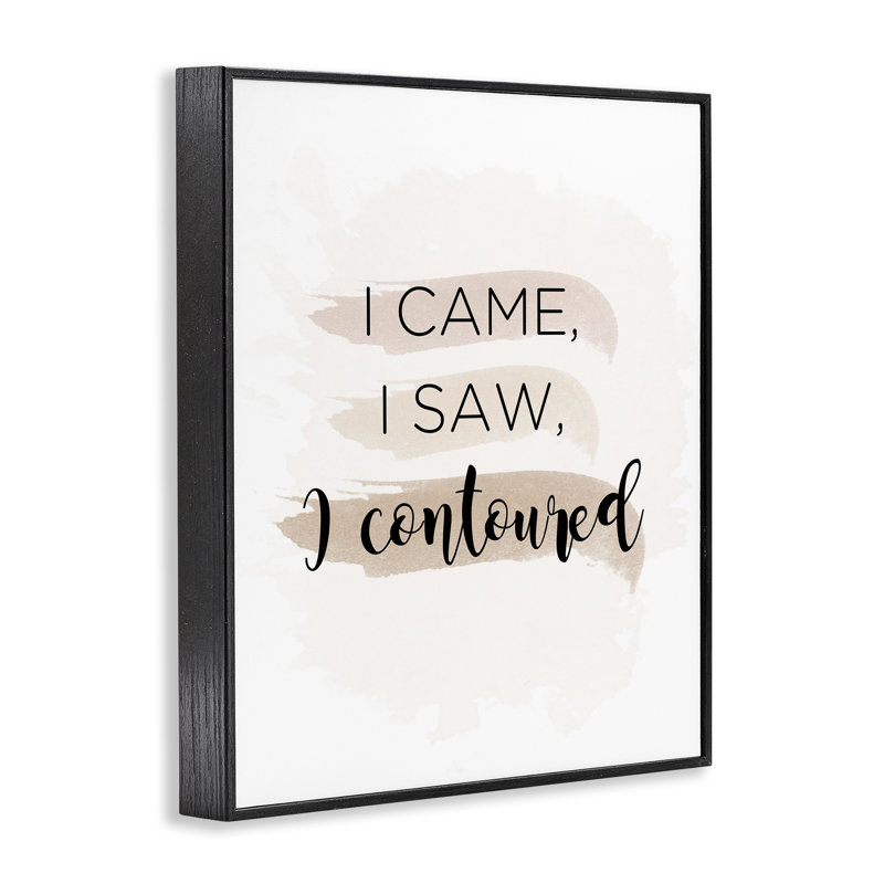 «Came Saw», estampe numérique par Anna Quach, Giclée encadrée noir minuit, H 14 po x l 11 po