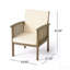 Ensemble de 4 chaises d'extérieur en bois d'acacia pour l'extérieur