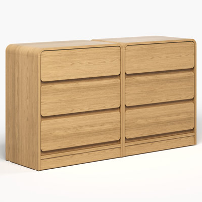 3-Drawer Nightstand Set Of 2