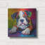  «Wouf American Bully» par Rich Monet, art mural en métal, 12 po x 12 po-1995814563