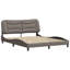 Structure de lit sans matelas taupe Hvar 160 x 200 cm-937065024-937065053