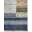 8x10 Gray Hand-Knotted Wool Framed Horizon Lines Modernist Contemporary Carpet Rug