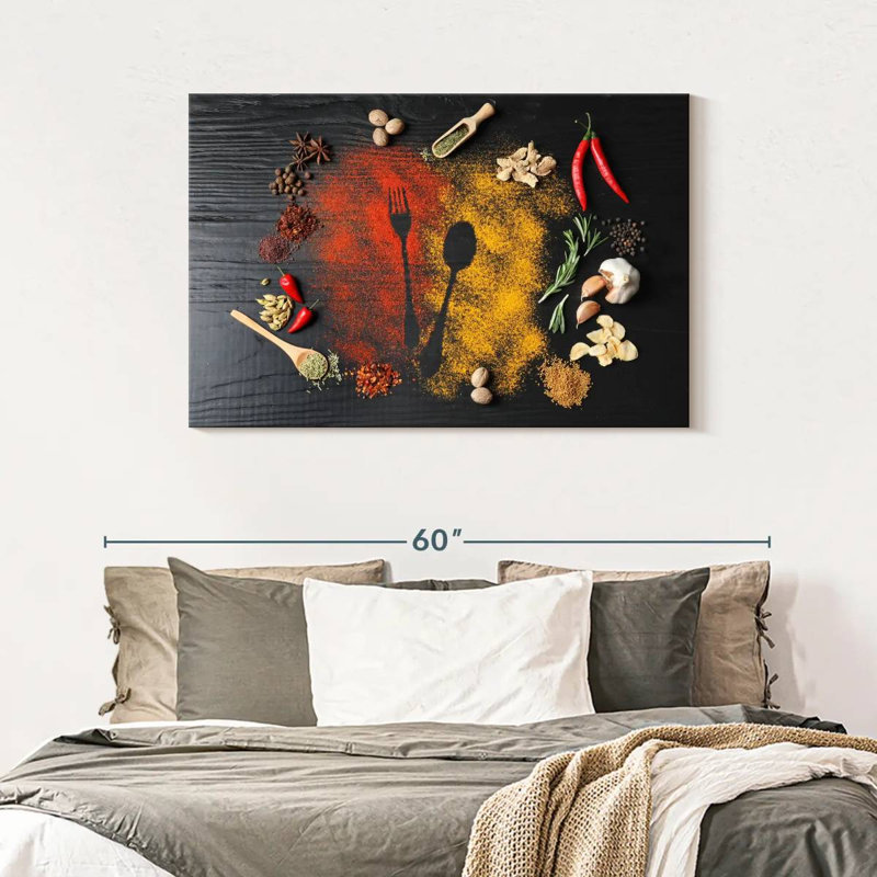 Cutlery Spices And Herbs, 30" H x 45" W