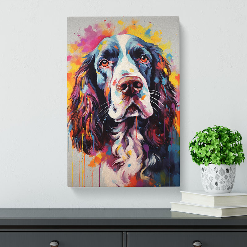 English Springer Spaniel Contemporary No.2 - Wrapped Canvas, 76cm H x 50cm W x 3cm D