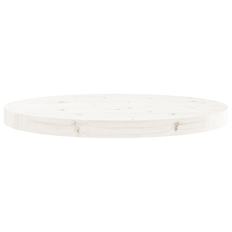 Tiphonnet Solid Wood Table Top, White, 3cm H x 50cm W x 50cm D