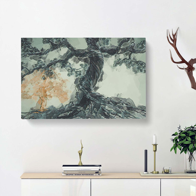 Twister Trees in Abstract - Wrapped Canvas, 50cm H x 76cm W x 3cm D