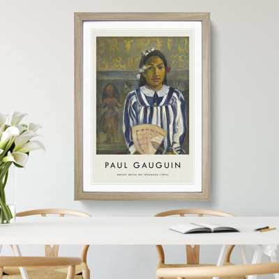 Tehamana by Paul Gauguin - Picture Frame Painting