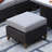 Umeh Outdoor Ottoman With Cushion-45775053