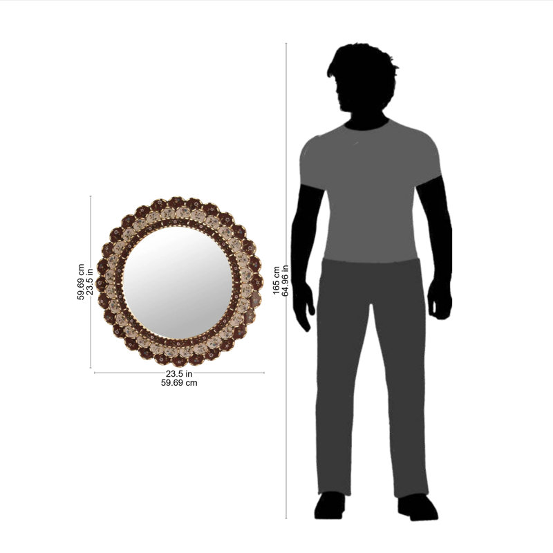 Cavour Solid Wood Concave Mirror