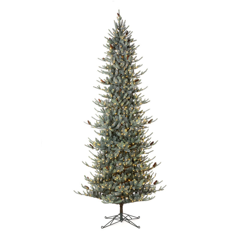 Lighted Artificial Spruce Christmas Tree, 12'