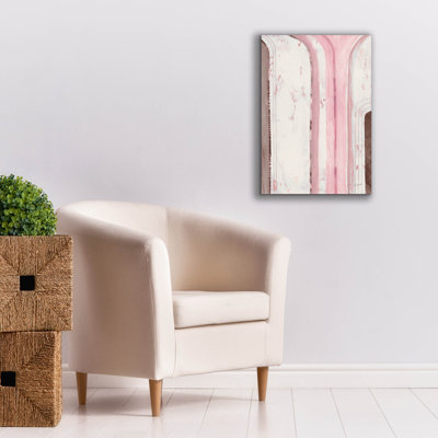  «Kindness 1 Pink» par Courtney Prahl, art mural sur toile, 18 po x 26 po
