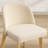 Mid-Century Linen Upholstered 19.3" Side Chair with Solid Wood Legs and Solid Back-360437006