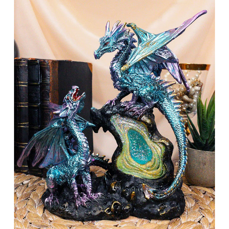 Helveston Aqua Blue Dragon Family