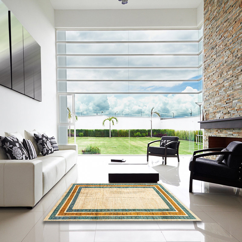 Abstract Indoor Rug, Square 8'