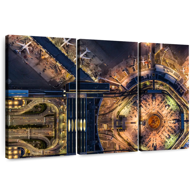 Sireci San Francisco Airport, 28" H x 45" W
