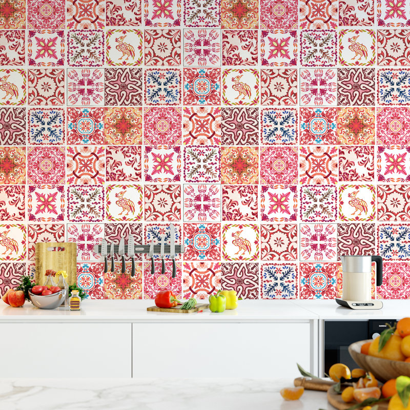 Adelaide Mosaic Tile Wall Sticker, 3 Packs