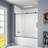 Castalia 55" - 59" W x 60" H Single Sliding Frameless Tub Door with Clear Glass-70748851