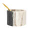 Marble Salt Cellar With Brass Spoon