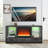 23 inch electric fireplace insert, ultra thin heater with crystal & realistic flame, remote control